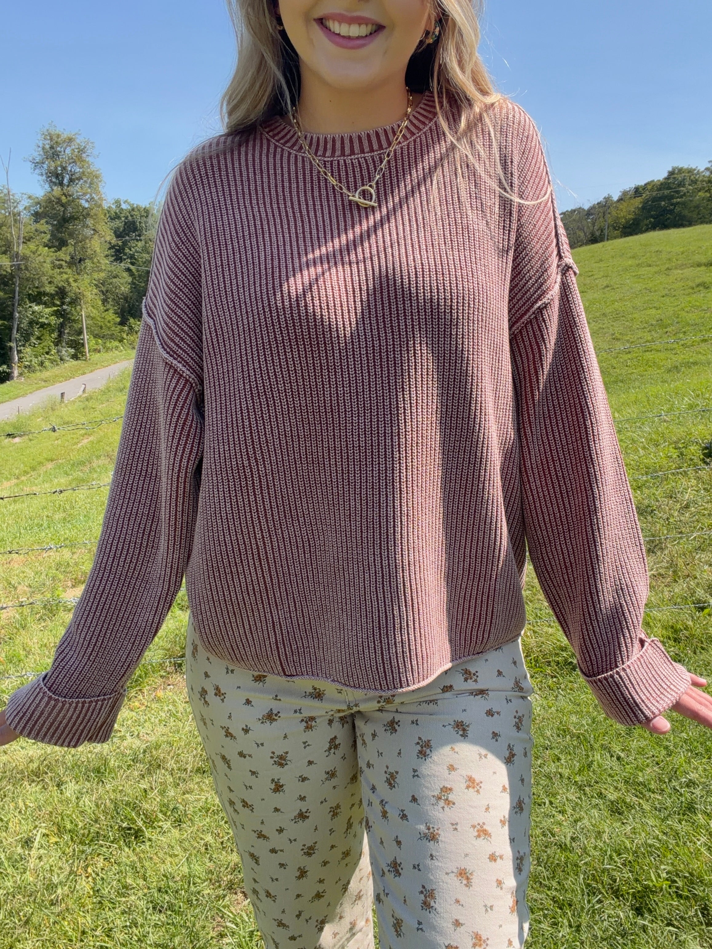 Dusty Rose Knit