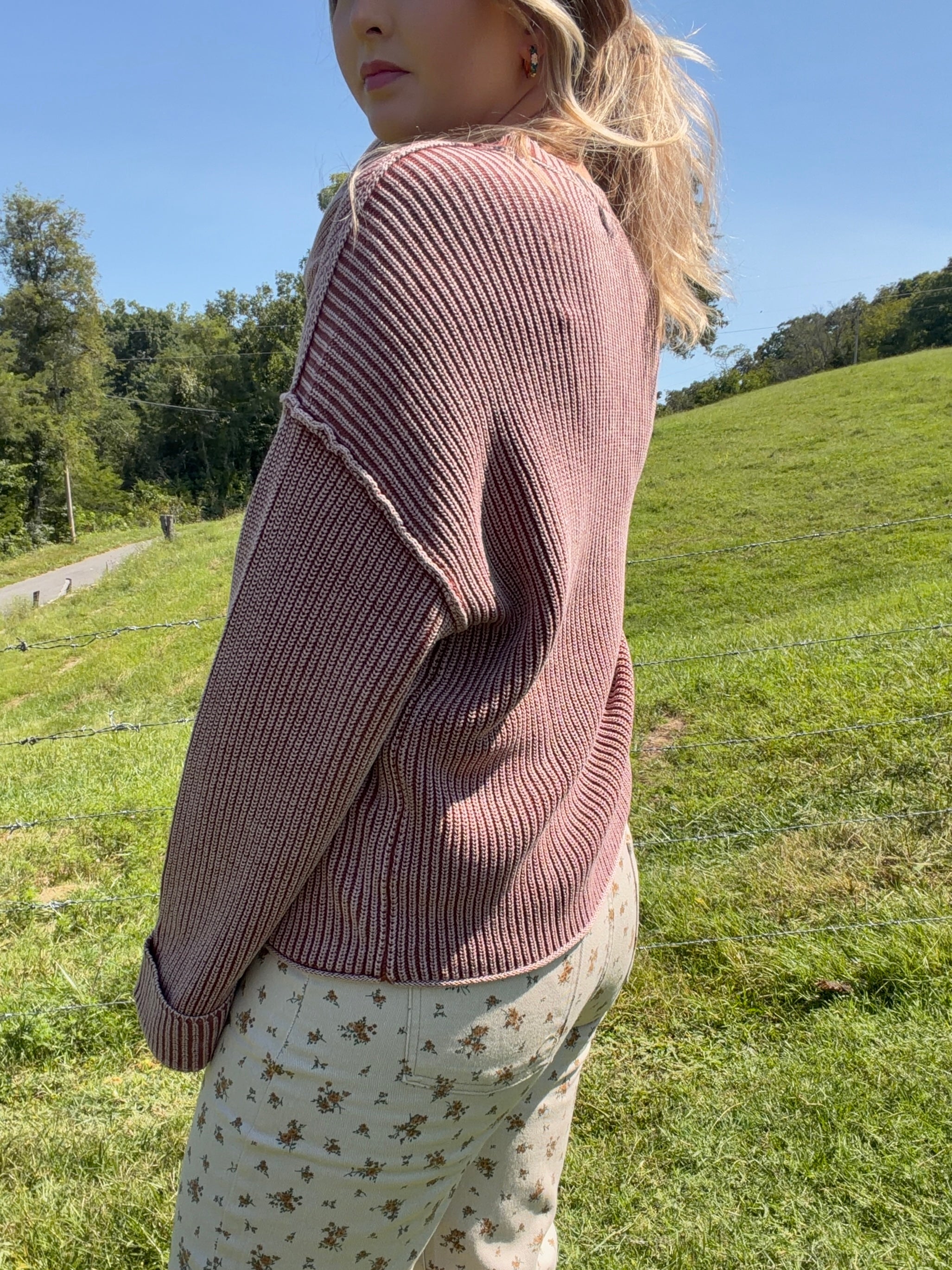 Dusty Rose Knit