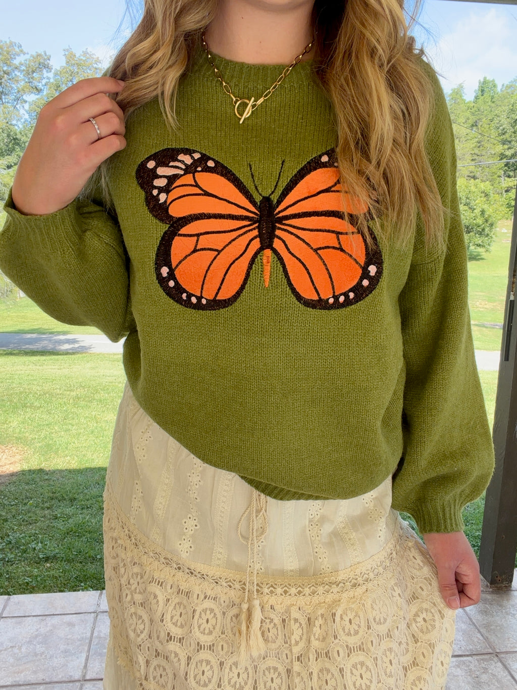 Autumn Flutters Sweater