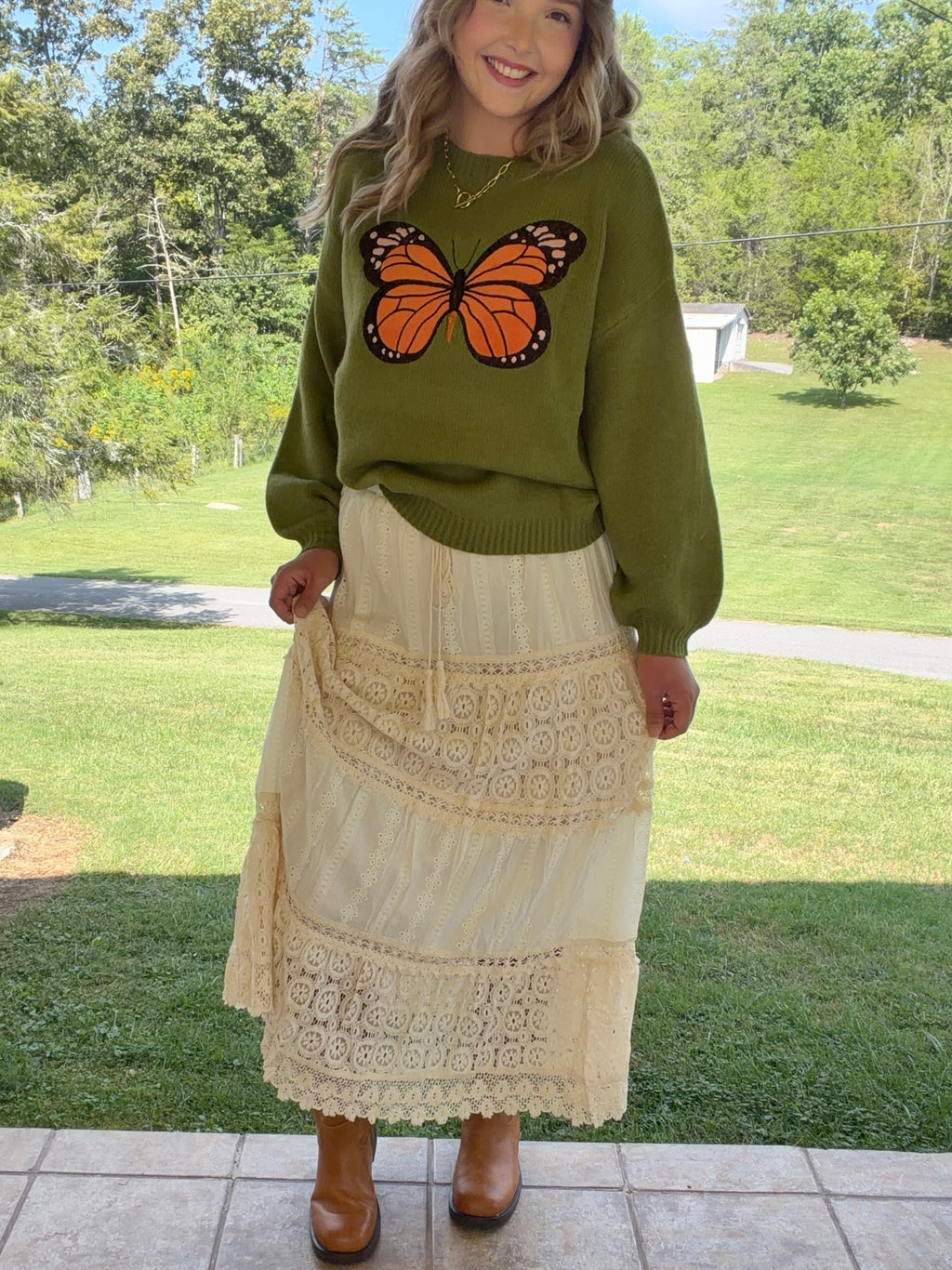 Autumn Flutters Sweater