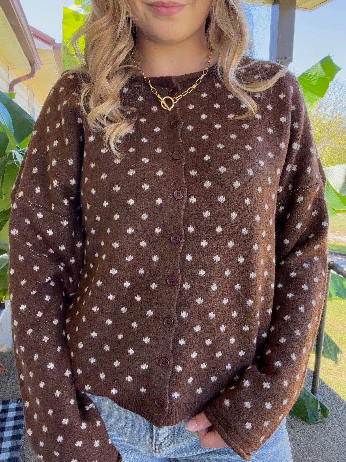 Chocolate Drop Cardigan