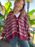 Cozy in Cranberry Sweater