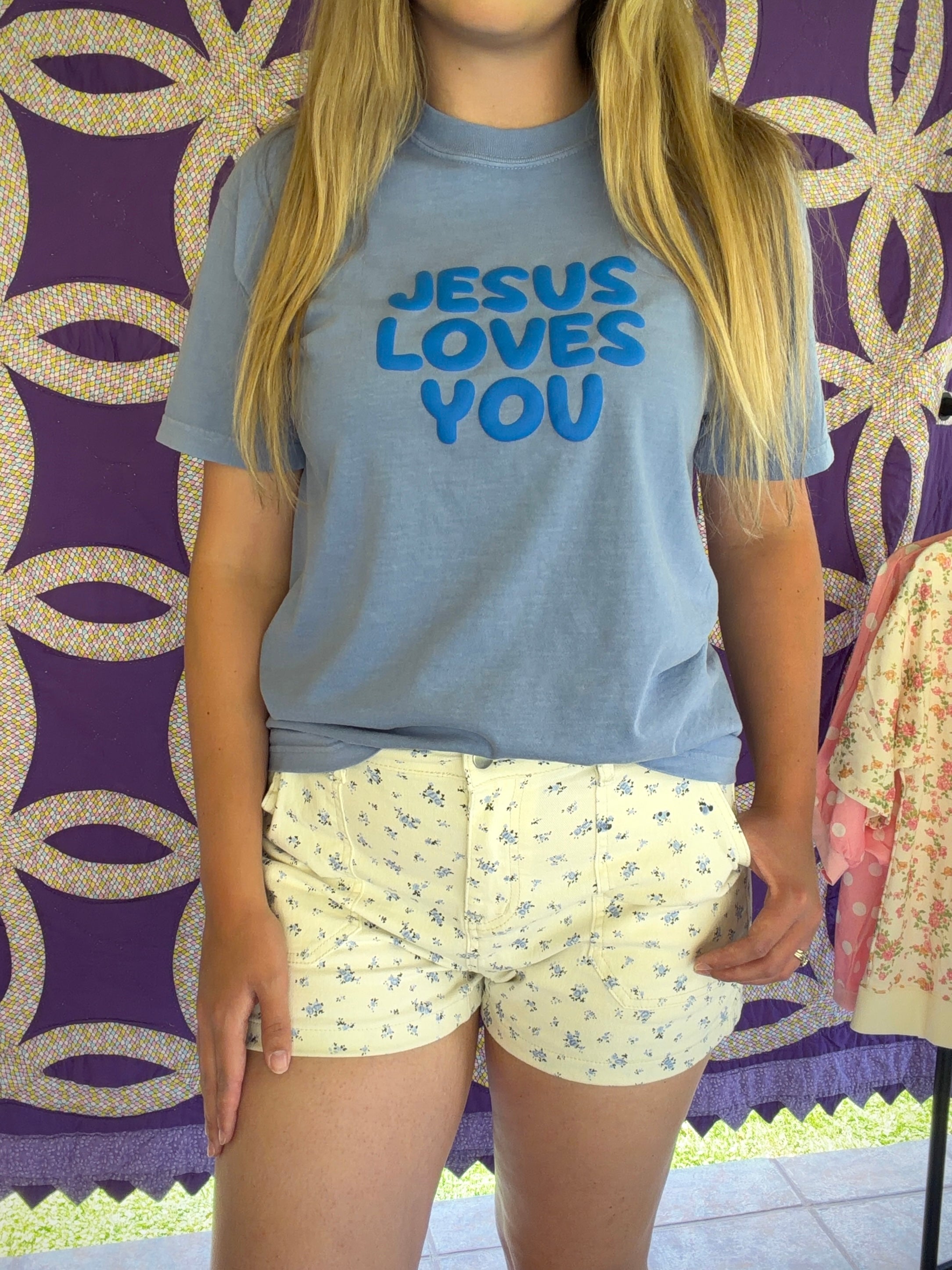 Blue Bloom Shorts