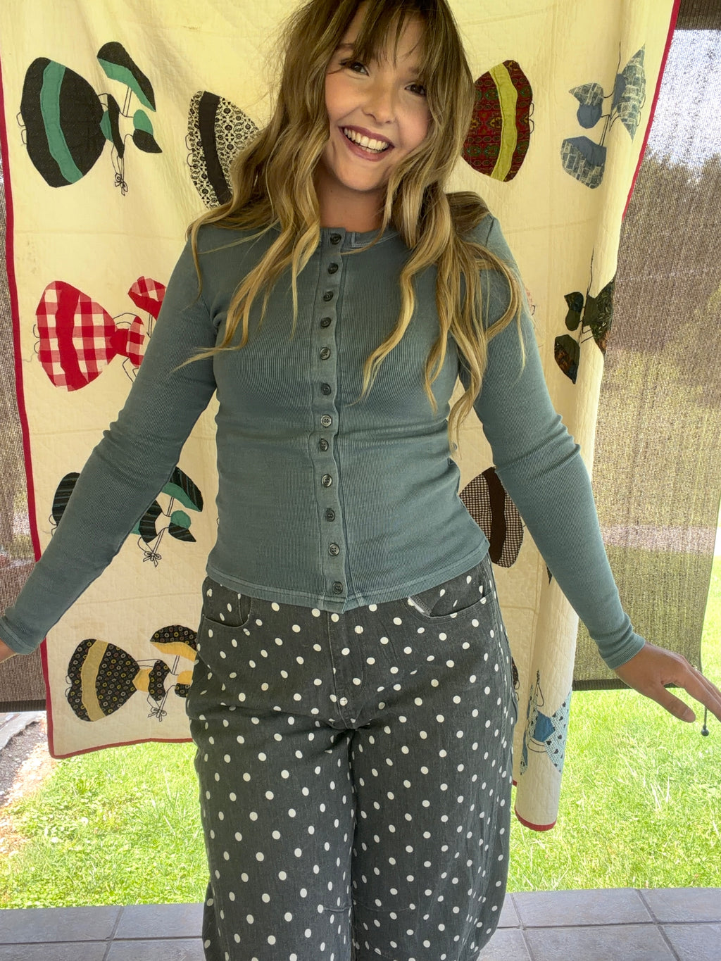Mountain Breeze Henley Top